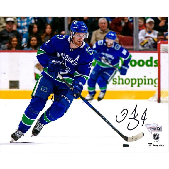Daniel Sedin Vancouver Canucks Autographed 8" x 10" Blue Jersey Skating Photograph - Fanatics Authentic Certified
