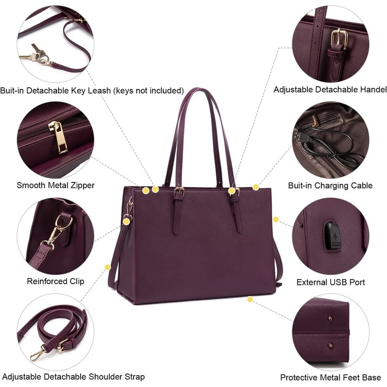 Lovevook Dome Satchel Handbags for Women, Small Crossbody Bags Shoulder  Purse with Classic Double Zip-Purple 