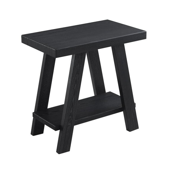 Athens Contemporary Wood Shelf Side Table