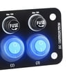 thumbnail image 6 of funtasica 12V 24V Toggle Switch Panel Mount Easy to Install Replacement Yacht Car 3 Gang Switch Panel Blue LED for Bus Marine Boat, 6 of 8