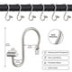 thumbnail image 5 of Gracelife Ganchos Para Cortinas De Ducha, Juego De 12 Anillos De Cortina De Ducha De Metal Resistentes A La Oxidación Para Baño, Ganchos Decorativos Con Barra En T, Perchas Para Barra De Ducha (Níquel, 5 of 5