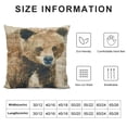 thumbnail image 5 of ONETECH Vintage Animal Throw Pillow Covers Wild Animals Black Bear  Square Decorative Cushion Covers, 5 of 5
