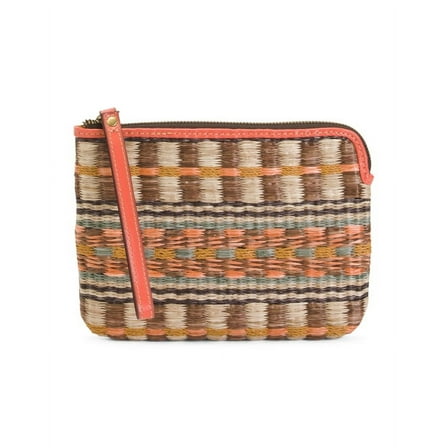 PATRICIA NASH Cassini Leather Trim Wristlet Pouch