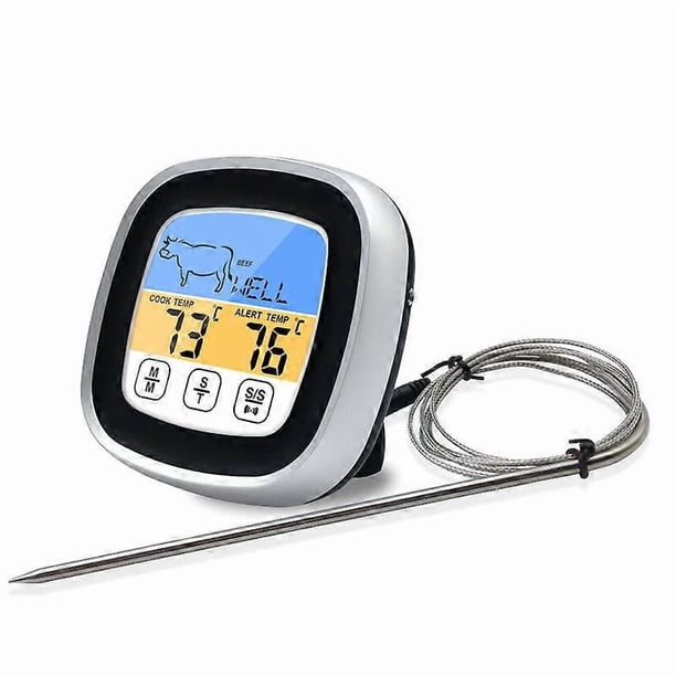 Digital Meat Thermometer for Cooking, 2022 Upgraded Touchscreen LCD Large Display Instant Read Food Thermometer