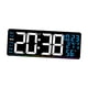 thumbnail image 2 of Reloj de pared digital con pantalla semanal, resistente, decorativo, calendario, despertador LED Azul, 2 of 9