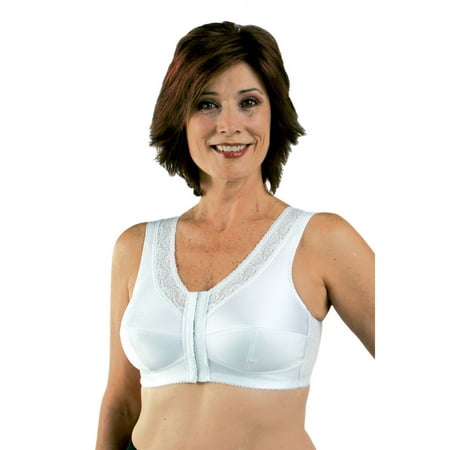 classique 793 post mastectomy fashion bra, white - size 44b