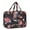 Black, variant on WANDF Floral Travel Duffel Bags for Women - 25L Waterproof Gym Bag, Laptop Carry-On Luggage, Weekend Travel Organizer(Black Floral)