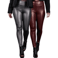 thumbnail image 1 of Set de 2 Leggins Moda Elegante Casual Mujer Mallones Vinipiel, 1 of 5