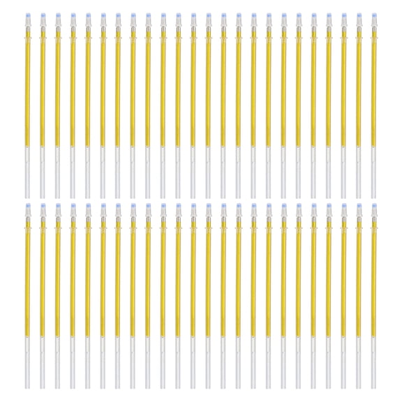 Uxcell 0.8mm Gel Pens Refills, 48 Pack Glitter Gel Pens Sparkle Metallic Ink Medium Point Colored Refill Set for Adults Coloring Books Journaling Scrapbooking Art Drawing, Gold