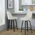 thumbnail image 4 of LumiSource Studded Marcel 27" Fixed-Height Counter Stool - Set of  2, 4 of 12