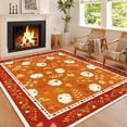 Bleum Cade 5'x7' Fall Area Rugs for Living Room,Pumpkins Rug Ultra Soft ...