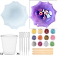 thumbnail image 1 of Kits de bandejas de silicona para manualidades, posavasos de decoración, alfombrillas para jabón, artesanía hecha , maceta de yeso, yeso de perfecl moldes de bandeja, 1 of 8