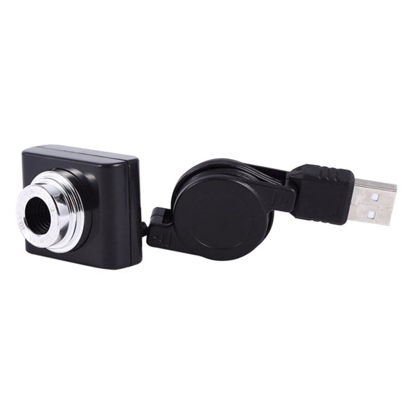 KAKOWELY webcam Free-drive Laptop Camera Practical USB Computer Camera Durable Live Teaching Webcam (Black, 120 Degrees)1.57"X1.22"X0.59"