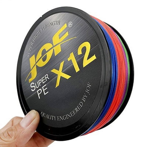 X12 500M 300M Braided Fishing Line 12 Strands MultiColor Multifilament Saltwater PE Line 20 24 35 40 50 65 80LB X12 Multicolor 300M 0.147MM