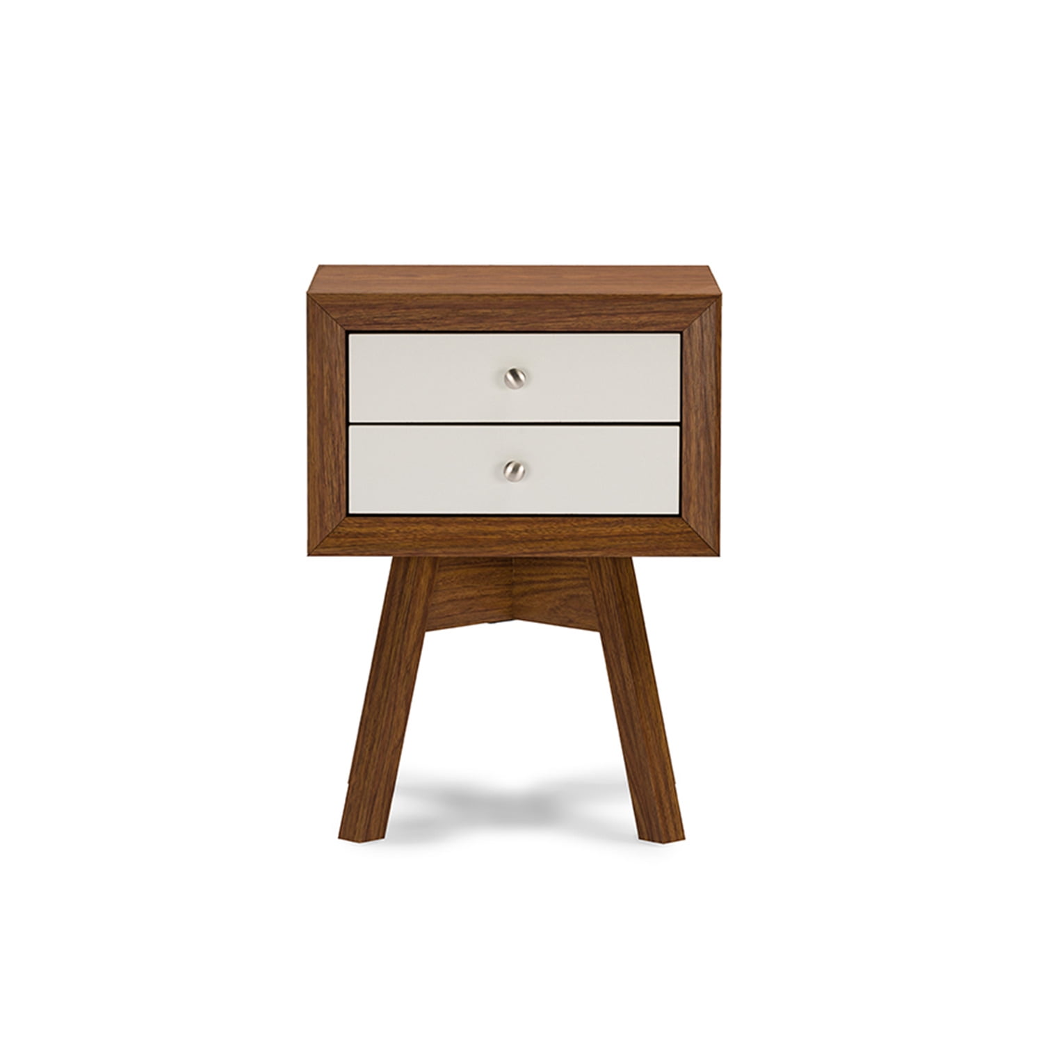 white modern accent table