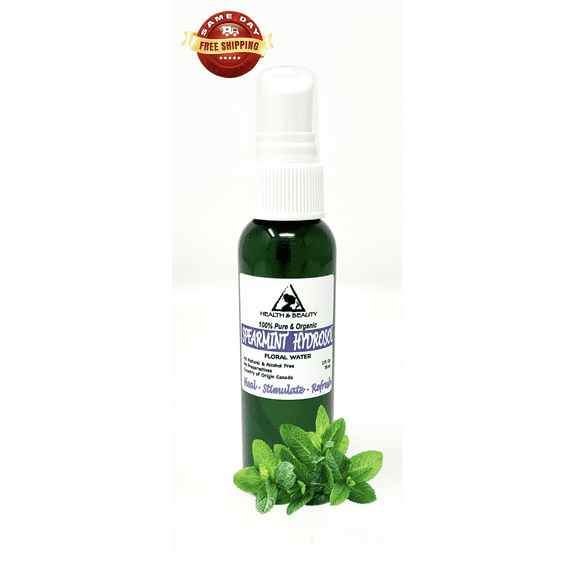 Spearmint Hydrosol Organic Floral Water Pure Natural 2 oz