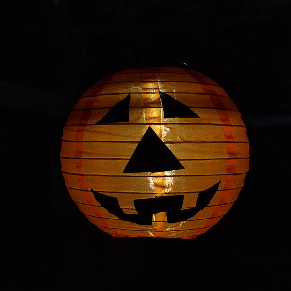 Solar-powered Waterproof LED Halloween Pumpkin Lantern Night Light