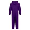 thumbnail image 6 of WAYUTE Girl's Halloween Long Sleeve Zip Up Hooded Jumpsuits Solid Color Soft Breathable Straight Leg Romper for Toddler Kids Festival Party,Purple,Size 8 Y-10 Y, 6 of 7