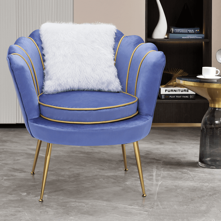 Blue Velvet Armchair Blue Chair Gold Legs Royal Blue Comfortable