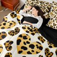 thumbnail image 4 of Castle Fairy Boys Girls Cheetah Print Love Heart Bedding Comforter Set 7pcs,Happy Valentine's Day Queen Bedding Sets Super Cozy,Romantic Lover Couple Queen Sheet Sets,Luxury Bedroom Decor,Reversible, 4 of 8