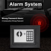 0.22 Cu.ft. Home Safes,Fireproof Waterproof Storage Box with Digital Keypad,Keys and Alarm System