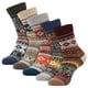 thumbnail image 1 of De Calcetines De Lana De Invierno Gruesos Y Cálidos Calcetines De Punto Acogedores Calcetines De Lana Casual Crew Calcetines Deportivos Regalos De Navidad Para Hombres Y Mujeres 5 Pares Vogacara HA039304-00, 1 of 6
