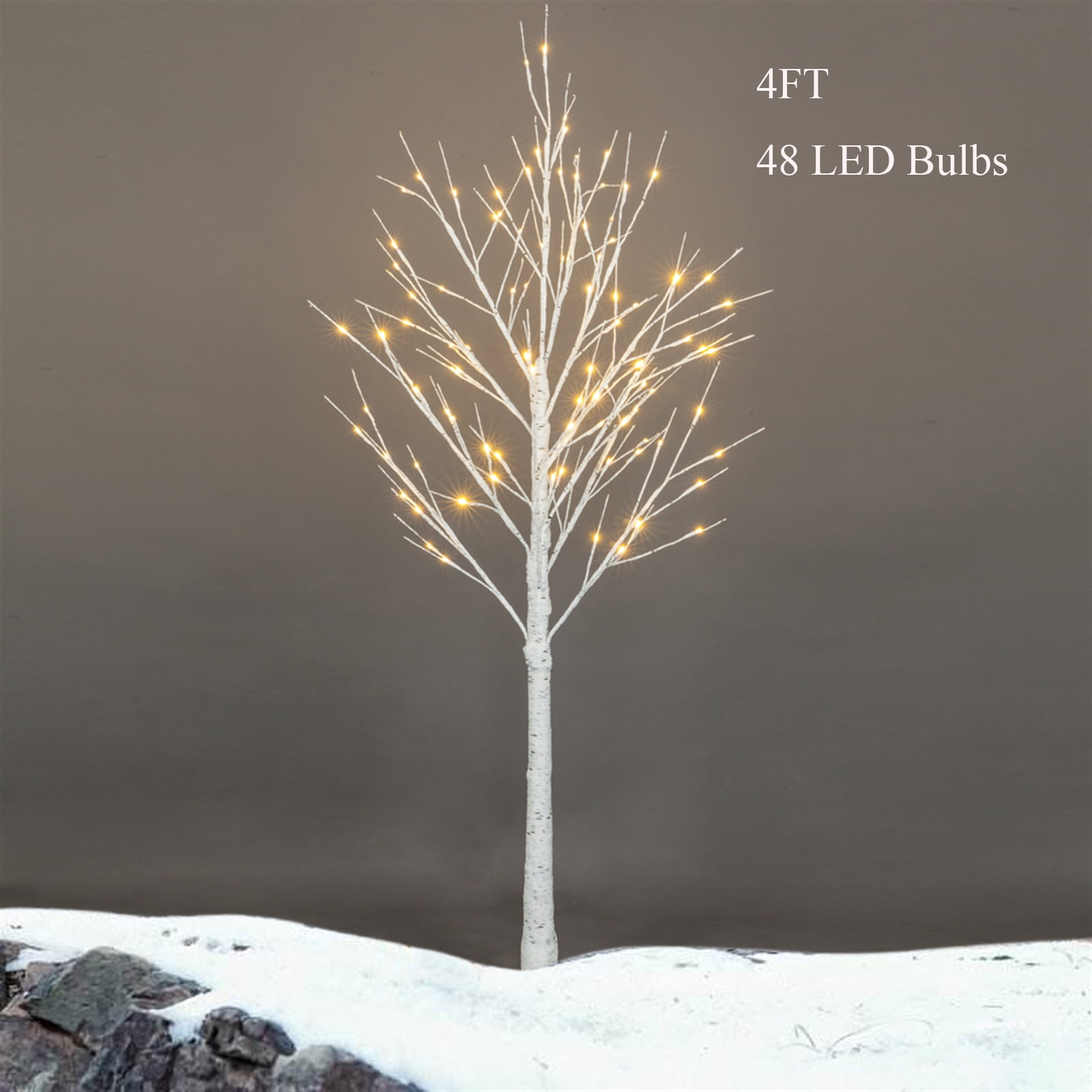 Buy Light Up Birch Tree With 480 Warm LED Lights White, 42% OFF