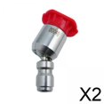 thumbnail image 1 of Consejos para lavadoras a presión,Boquillas para lavadoras a presión,puntas de varios grados, conexión rápida,rociador de alta presión de 4000 PSI,360 grados,1/4" de acero, 1 of 8