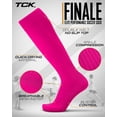 thumbnail image 2 of Hot Pink Soccer Socks Youth Boys Girls Womens Mens Performance Sport Sock Knee High Soccer Socks Kids Finale (Hot Pink, Small), 2 of 2