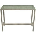 thumbnail image 6 of Modway Conduit 5 Piece Outdoor Patio Wicker Rattan Set in Light Gray Turquoise, 6 of 7