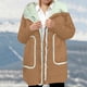 thumbnail image 3 of HongQid Womens Quilted Puffer Jacket Hooded Long Sleeve Zip Up Winter Coat Lightweight Warm Jackets with Pockets, 3 of 4