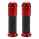 thumbnail image 1 of Cubierta de agarre universal para motocicleta de 7/8" 22mm y 15/16" 24mm, agarre de manillar de aleación de aluminio para motocicleta, scooter, bicicleta, ATV, negro y rojo, 1 par, 1 of 1