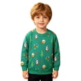 thumbnail image 4 of Gubotare Kids Boys Sweatshirt Toddler Boy Long Sleeve Shirt Baby Boys Crewneck Sweatshirt Soft Pullover Clothes Size 6-7 (Green,6-7 Years), 4 of 7