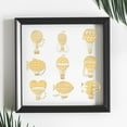 thumbnail image 5 of DIY 9pcs 1.6x1.6 Inch Hot Air Balloon Stickers Balloon Self Adhesive Gold Stickers Various Hot Air Balloon Metal Gold Stickers for Scrapbooks DIY Resin Crafts Phone Water Bottle Decor DIY, 5 of 7