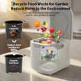 thumbnail image 6 of Danolapsi 2.5L Electric Composter Countertop, 3 Modes Kitchen Smart Compost Bin with Auto Cleaning, LED Display, Turns Kitchen Waste into Dry Manure, Low Noise Food Waste Compost Machine, 6 of 7