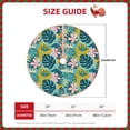 thumbnail image 2 of Fuzoiu Tropical Floral Print Christmas Tree Skirt,Xmas Christmas Decorations,Xmas Tree Mat for Farmhouse Holiday New Years Home Party Decor Tree Rugs-48", 2 of 6