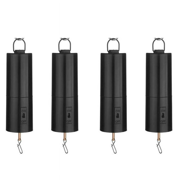 Battery Powered Wind Spinner Black Rotate Motor for Hanging Chime Ornament 4Pcs