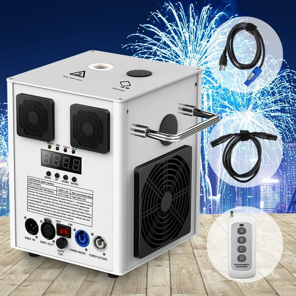 HOLDLAMP Cold Spark Machine 700W Stage Effect DMX Firework DJ Event Show Wedding