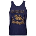 thumbnail image 1 of Singha Lager Beer Men's Blue Tank Top-Medium, 1 of 2
