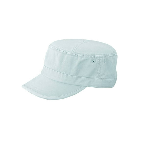 CAMO TWILL WASHED ARMY CAP - Light Blue
