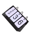 thumbnail image 2 of Monstrate Calendario de escritorio Calendarios Adorno resistente al desgaste Decoración de escritorio Hierro de pie Cuenta atrás diaria Semanal Decoración del hogar Negro Monstrate HA080032-01, 2 of 6