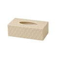 thumbnail image 2 of Linnome Large Faux Wicker Tissue Box Cover Desktop Napkin Storage Organizer Rectangular Paper Holder for Dining Table Bedroom Living Room Countertop, 2 of 6