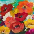 thumbnail image 2 of Pinto, Patricia 12x12 White Modern Wood Framed Museum Art Print Titled - Cheerful Flowers Square, 2 of 4