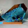 thumbnail image 2 of Undersea resin lamp whale turtle human diving night light home gift, 2 of 5