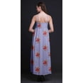 thumbnail image 5 of Bimba Floral Women Printed Sleeveless Long Maxi Strappy Bohemian Beach Dress-Large, 5 of 5