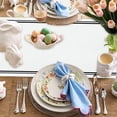 thumbnail image 4 of Fiudx Camino de Mesa de Pascua, Tela Decorativa de Lino Suave, Diseño Romántico de Corazón, Perfecto para Mesas de Comedor, Bodas, Reuniones Festivas, Tamaño 13 X 72 Pulgadas, Ilumina Tu Hogar., 4 of 6