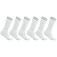 thumbnail image 4 of Diabetic Socks Men's & Women Crew Style Physicians Approved Socks, 6 Pairs, Size 9-11 (White), 4 of 5