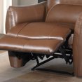 thumbnail image 5 of Furniture of America Zuriz Leather Match Indoor FSC Certified Power Recliner with USB Ports, Brown, 5 of 7
