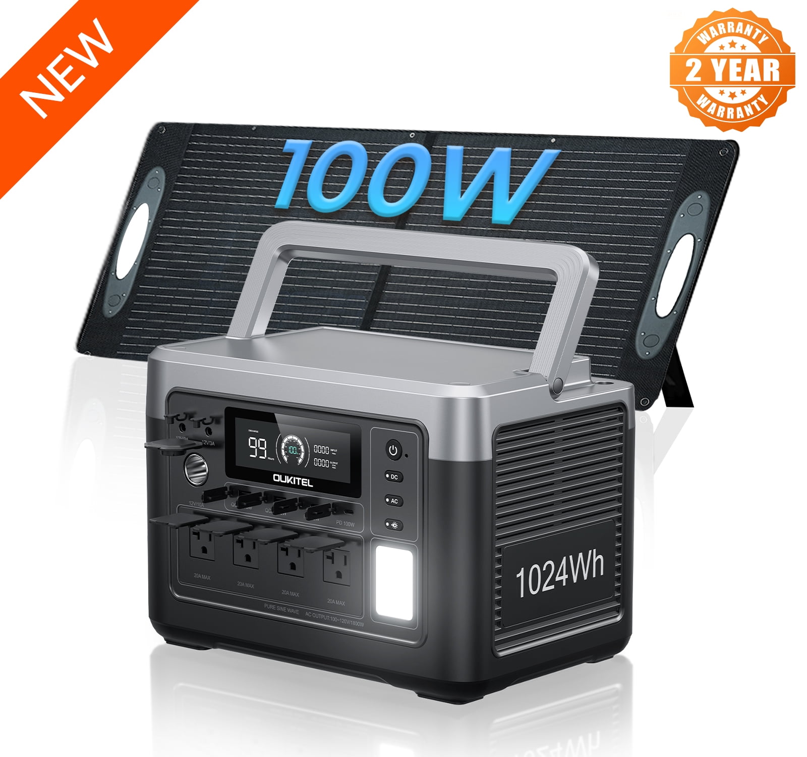 Anker 757 Power Station, 1500W Solar Generator, 1229Wh LiFePO4