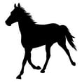 thumbnail image 2 of Vector Silhouette Horse Wall Decal by Wallmonkeys Peel and Stick Graphic (24 in H x 23 in W) WM29881, 2 of 4